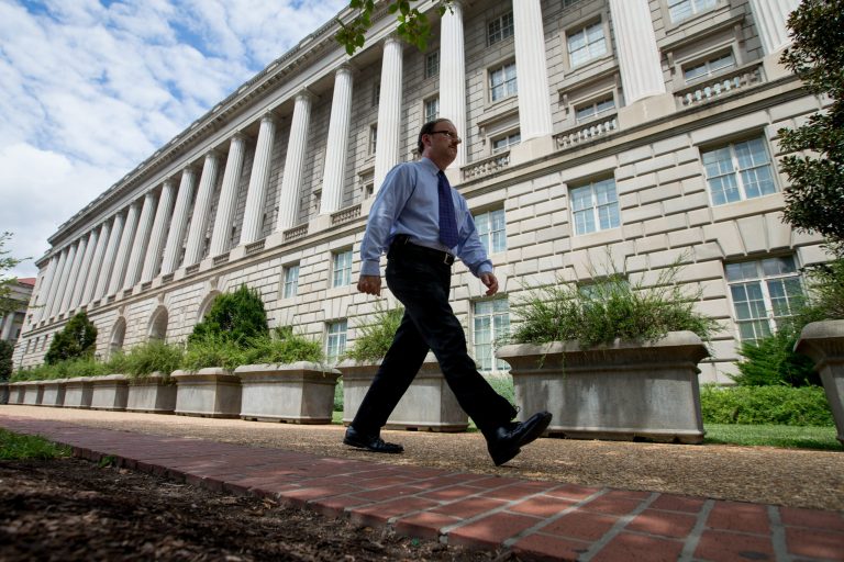 The IRS, the Department of Education, the Department of Justice and the VA landed on the more-disliked end of the spectrum. (AP Photo/Andrew Harnik)