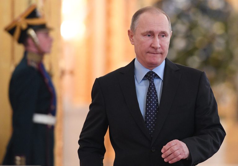 With the election of Donald Trump, a man who seems to harbor a grotesque admiration for Russian President Vladimir Putin, everyone on the Right, especially foreign policy wonks, should speak carefully. (Natalia Kolesnikova/ Pool photo via AP)