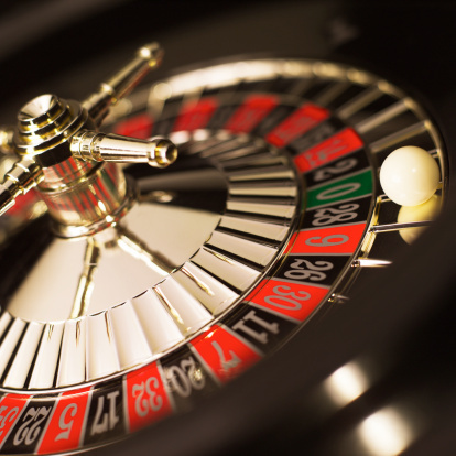 Close-up of roulette wheel
