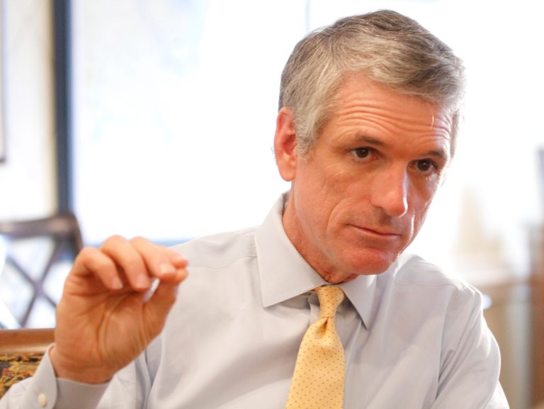 Rep. Scott Rigell, R-Va., a Marine Corps Reserve veteran who represents the military-heavy region around Virginia Beach, penned an open letter calling on Republicans to oppose Trump "based on his judgment, temperament and character." (AP Photo/Steve Helber)