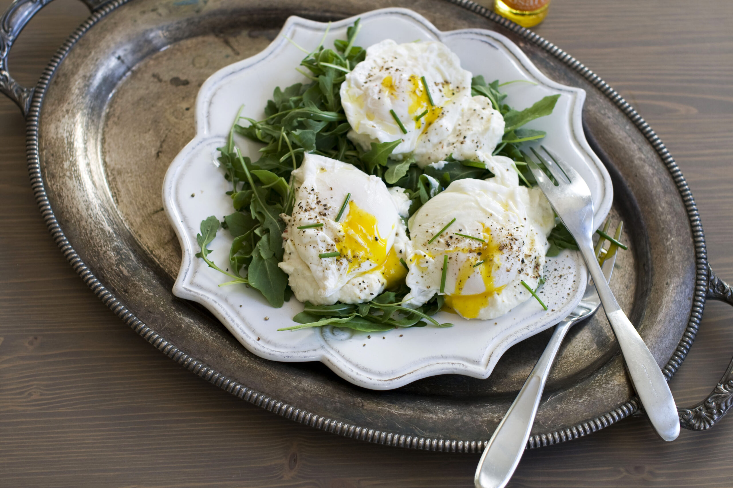 Poached eggs for breakfast, lunch or dinner