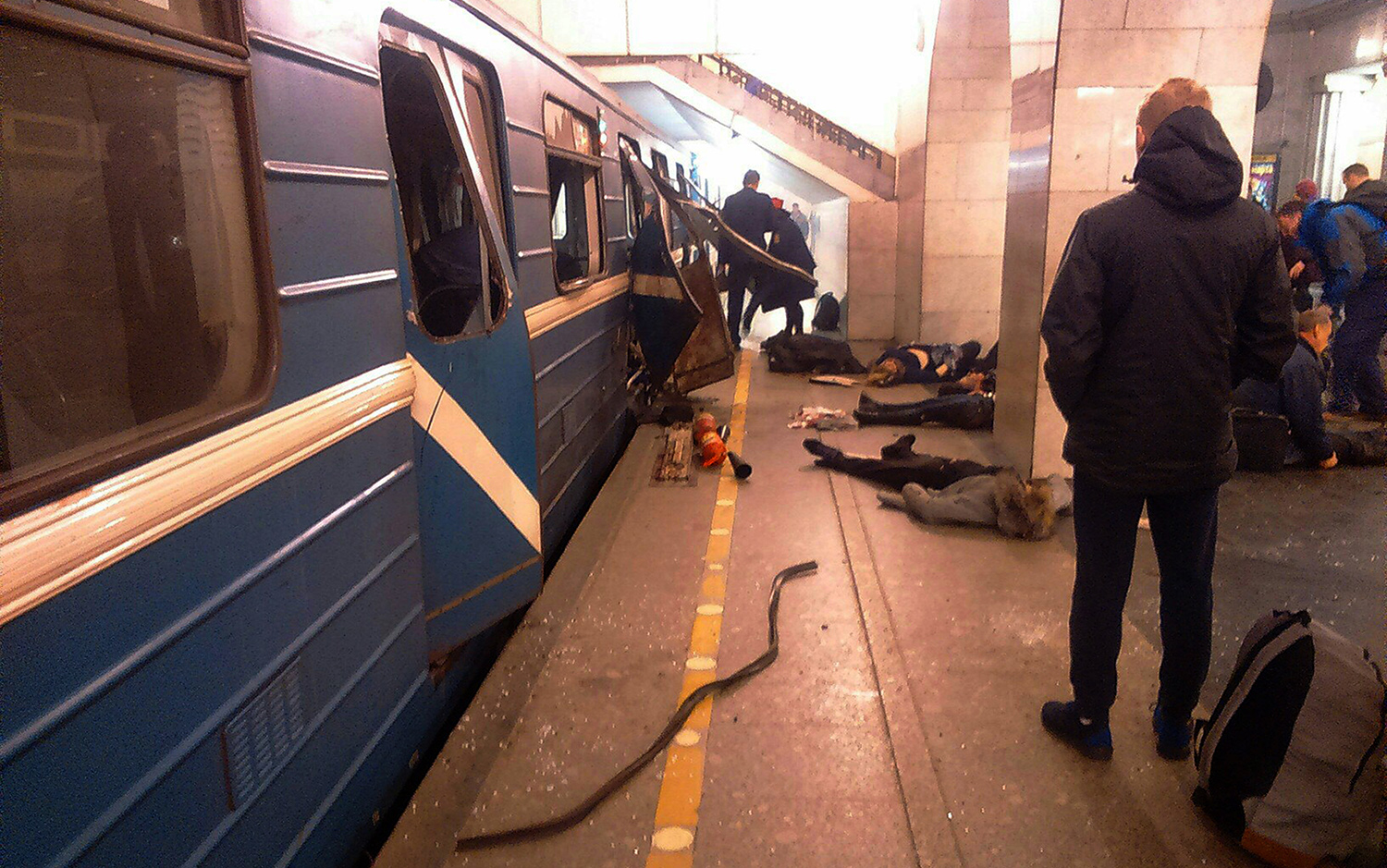 At least 10 dead after explosion rips through St. Petersburg metro in Russia