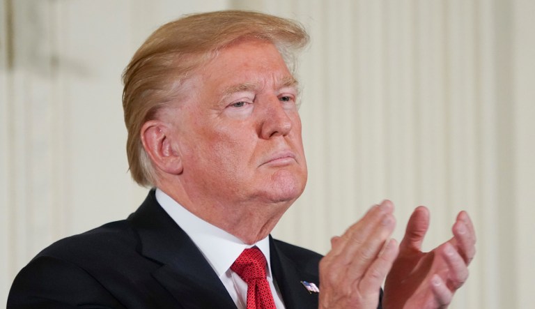 Trump warned the media would try to skew coverage of the tax reform plan and that special interest groups would work to preserve portions of the tax code that the Tax Cuts and Jobs Act seeks to change. (AP Photo/Pablo Martinez Monsivais)