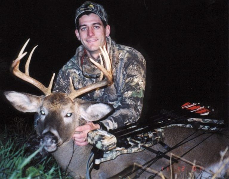 Rep. Paul Ryan with a 10-point Wisconsin buck.