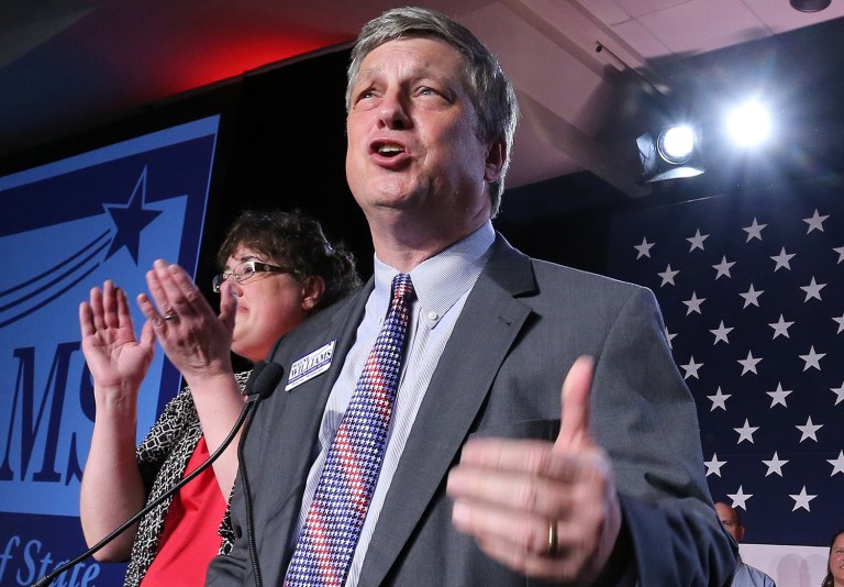 A spokeswoman for Colorado Secretary of State Wayne Williams, said that under state law the office cannot invalidate names on a petition even when there is reasonable grounds to suspect they are forged. (AP Photo/Brennan Linsley)