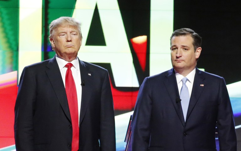 A leading daily newspaper in Arizona issued a biting editorial asking the state's residents to condemn Donald Trump and Ted Cruz. (AP Photo/Wilfredo Lee)