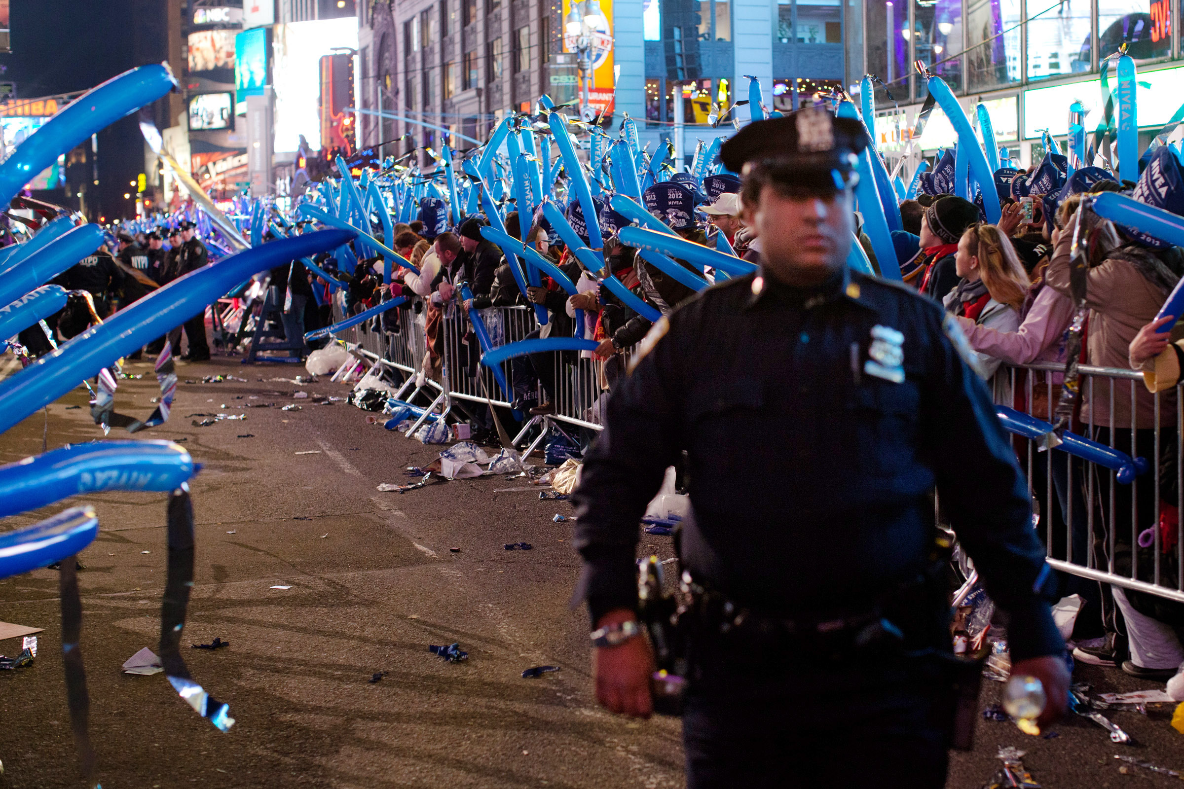 Times Square packed with security for New Year’s