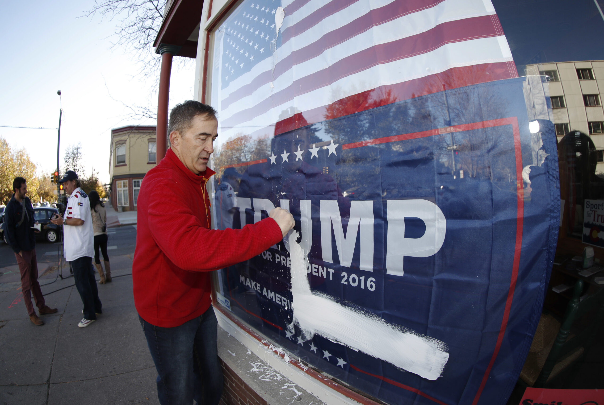 Trump’s Denver HQ vandalized for second time in a week