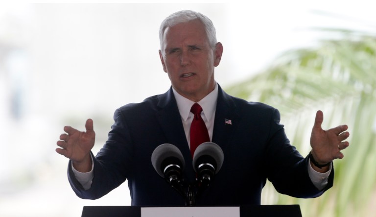 Pence denies that he is plotting a run. (AP Photo/Arnulfo Franco)
