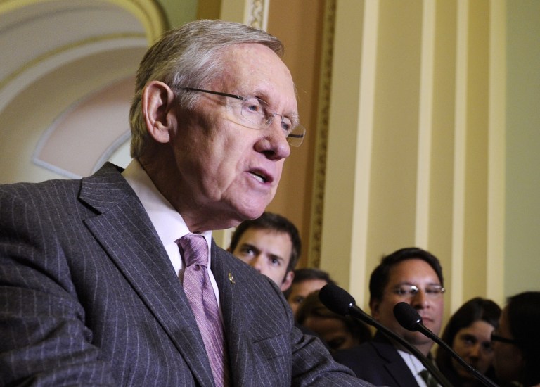 When Harry Reid plans to bring a bill back up later, he'll vote against it so that he can use a parliamentary procedure to reconsider the vote. (AP Photo/Susan Walsh, File)
