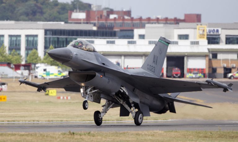 Six F-16s and and about 300 U.S. personnel arrived at Incirlik Air Base in Turkey. (Getty Images file)