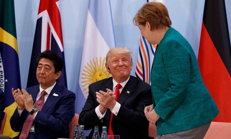 Trump also tweeted plaudits to German Chancellor Angela Merkel for hosting the summit, which he said was 