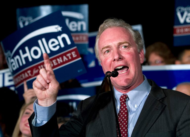 Under incoming Chairman Chris Van Hollen of Maryland, the DSCC this week hired Mindy Myers to serve as executive director. (AP Photo/Jose Luis Magana)