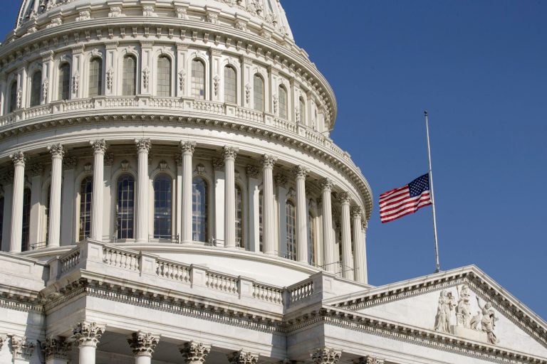House Speaker John Boehner has ordered the U.S. Capitol flags to be flown at half-staff on Tuesday following last week's Tennessee shooting. (AP Photo)