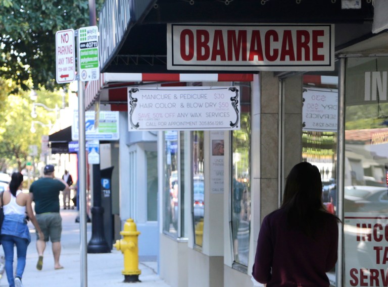 The order, which President Trump issued just hours after his inauguration, directs federal agencies to continue following the law, but carry it out as loosely as possible to minimize its impact. It's not clear how the agencies are following the directive. (AP Photo/Lynne Sladky)
