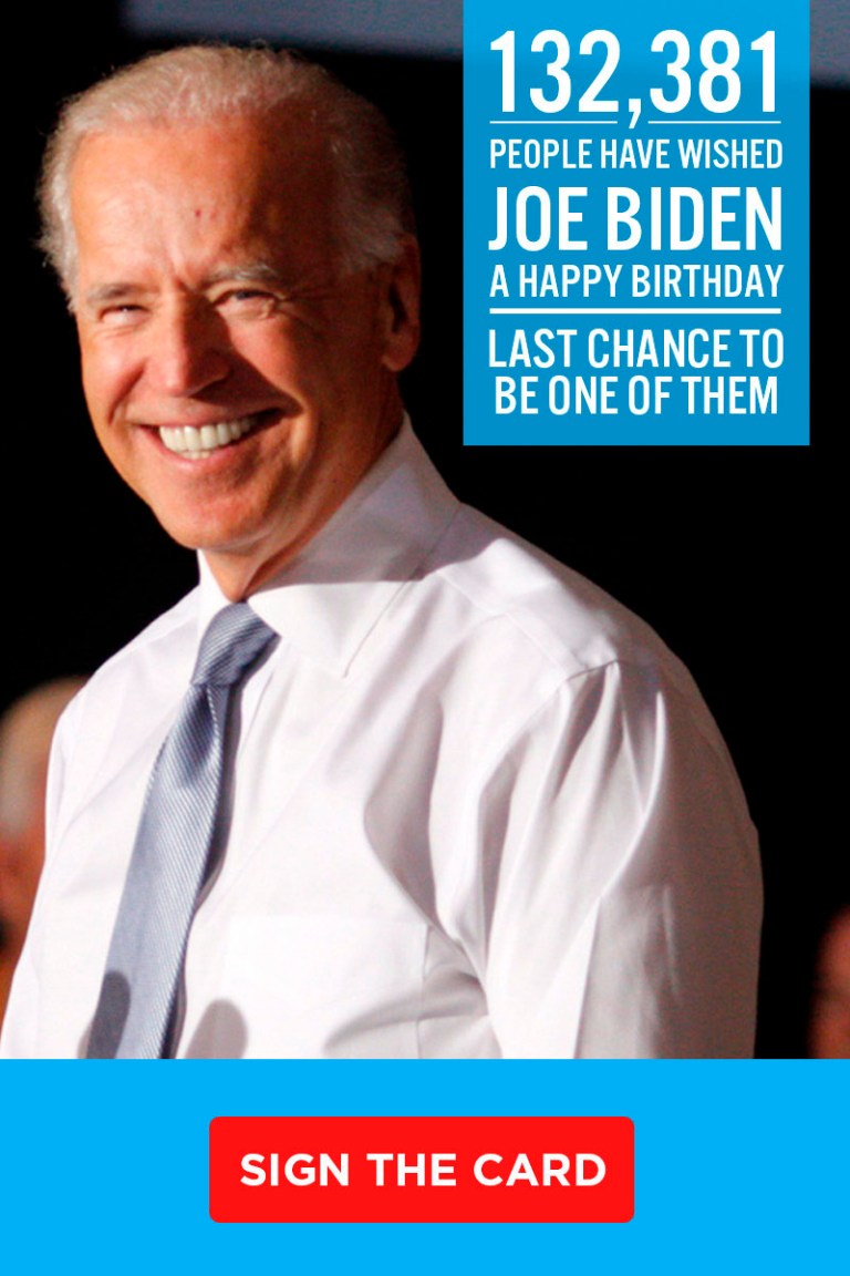 Just 1 in 317 Democrats wish Joe Biden a ‘happy birthday’