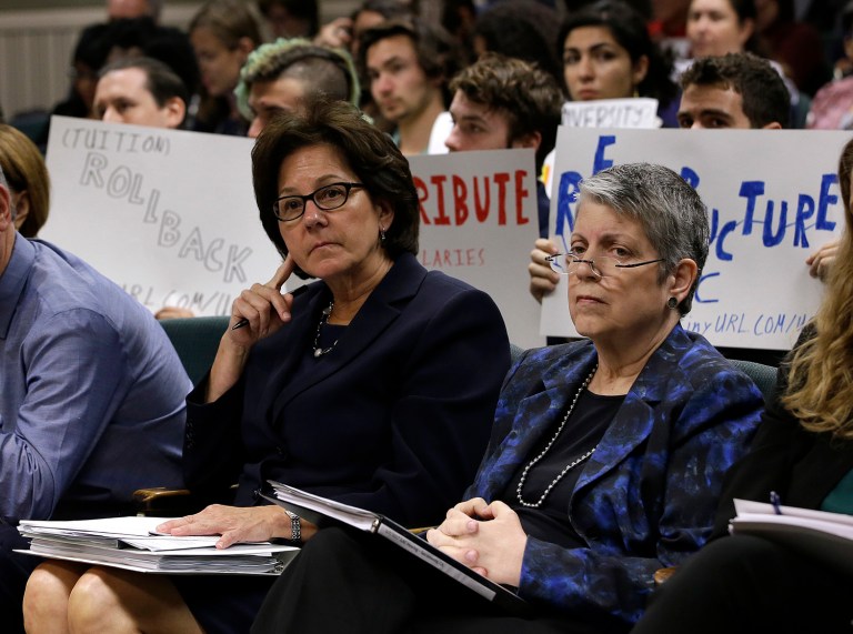 Influential California Democrats, including Gavin Newsom, are calling for Napolitano to cancel the tuition hike in light of the audit's findings. (AP Photo/Rich Pedroncelli)