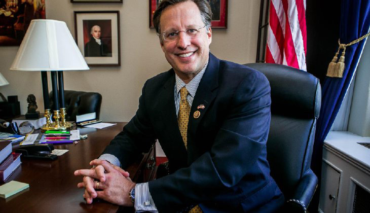 The media is trying to block the message coming out of the Republican Party’s national convention, Brat said. (Graeme Jennings/Examiner)