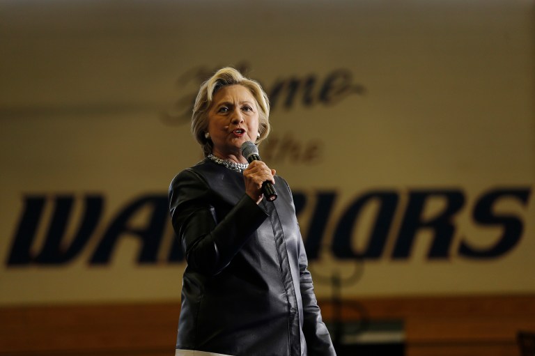 Polling conducted since last summer shows Hillary Clinton consistently trounces Donald Trump. (AP Photo/Matt Rourke)