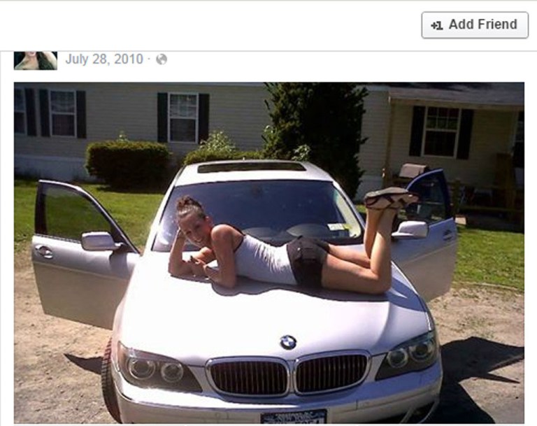 This image obtained by The Associated Press shows part of a Facebook page for 