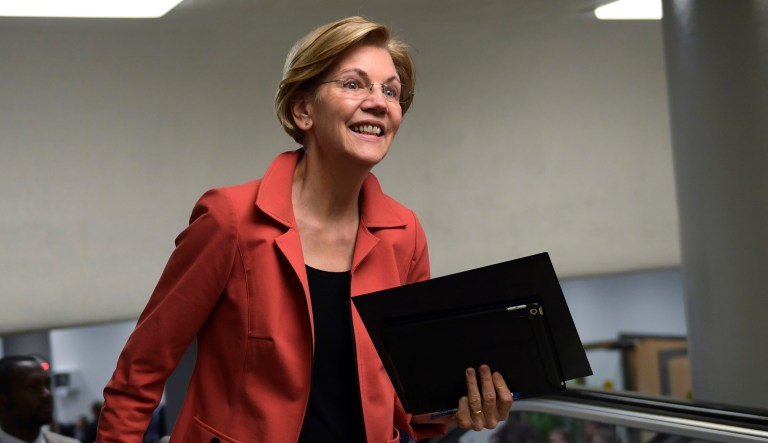 Sen. Elizabeth Warren, D-Mass., should not be outraged about President Trump calling her 