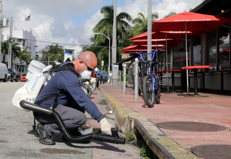 The virus has already spread to parts of Miami, and there has been a single case of local transmission. (AP Photo/Alan Diaz)