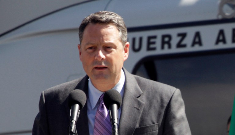 John Feeley's resignation came before Trump's reported remarks. They are two separate events. (AP Photo/Alexandre Meneghini)