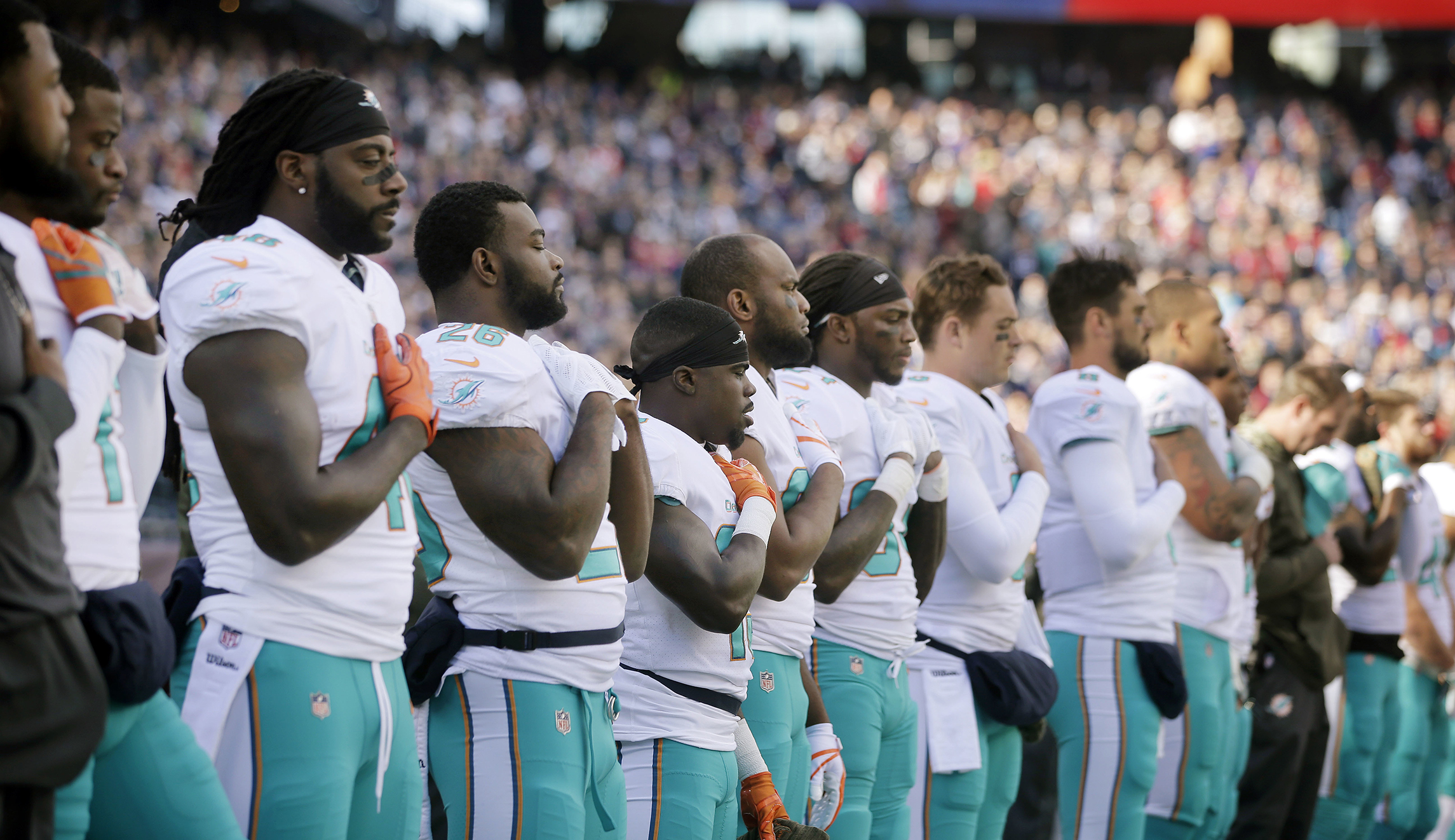 Miami Dolphins owner: ‘All our players will be standing’ for national anthem