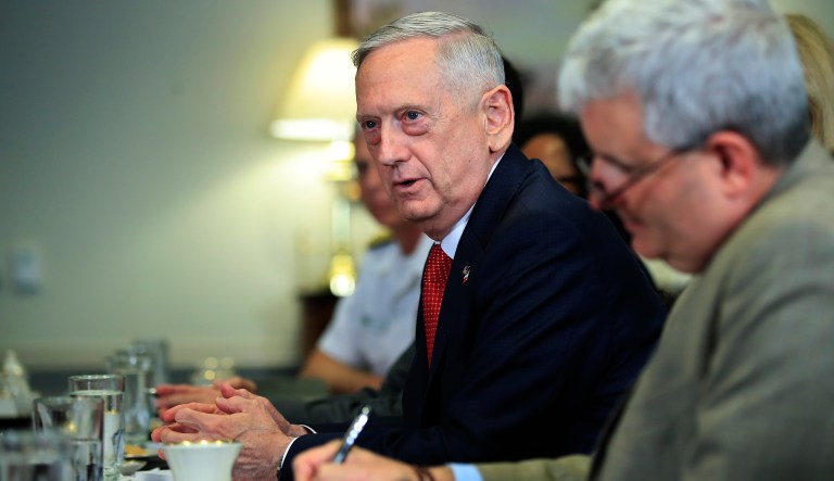Defense Secretary Jim Mattis said he doesn't often comment on floor amendments, but this one warranted it. (AP Photo/Manuel Balce Ceneta)