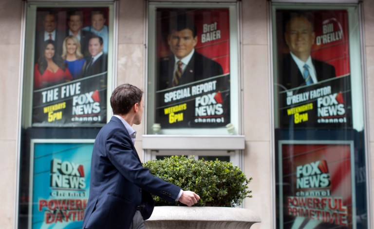 O’Reilly had all the moral outrage and indignation of a Christian televangelist, and none of the religion. (AP Photo/Mary Altaffer)