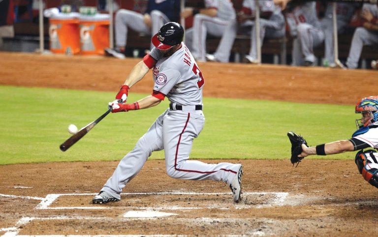 Marc Serota/Getty Images
Rookie outfielder Bryce Harper hit two home runs in the Washington Nationalsâ win over the Miami Marlins on Wednesday night.