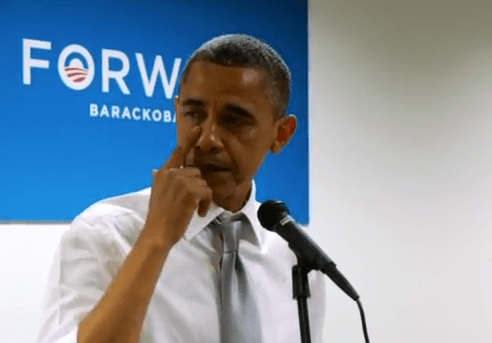 *Video* Obama starts crying while addressing campaign staff