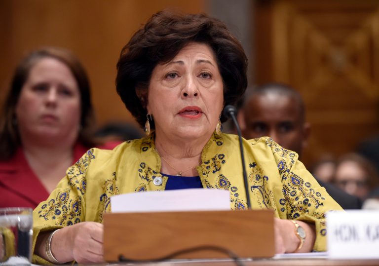 Office of Personnel Management Director Katherine Archuleta testified on Capitol Hill on Thursday, June 25, 2015. Associated Press.Â 