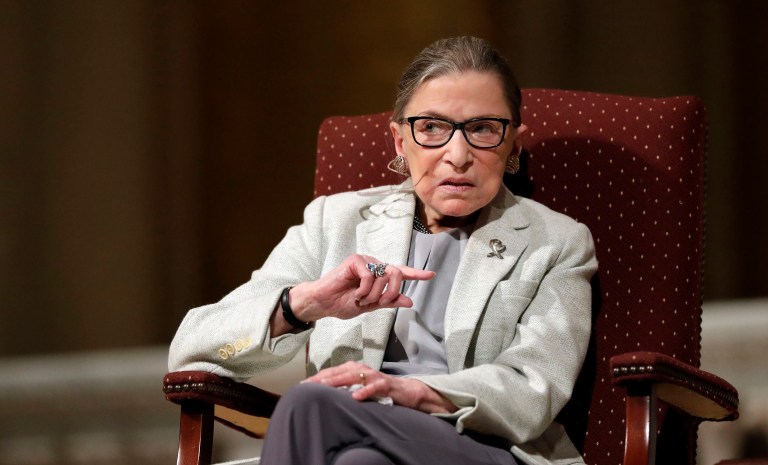 Supreme Court Justice Ruth Bader Ginsburg has a standard response for interviewers who ask how long she intends to serve. She will stay as long as she can go 