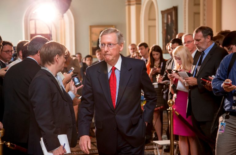 Senate Minority Leader Mitch McConnell, R-Ky., was one of 21 Republican lawmakers signing a letter to the Office of Management and Budget. (AP/J. Scott Applewhite)