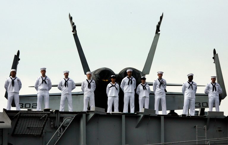 The U.S. military has temporarily curtailed off-base liberty and banned all alcohol consumption for almost 20,000 U.S. sailors stationed in Japan. (AP Photo/Junji Kurokawa)