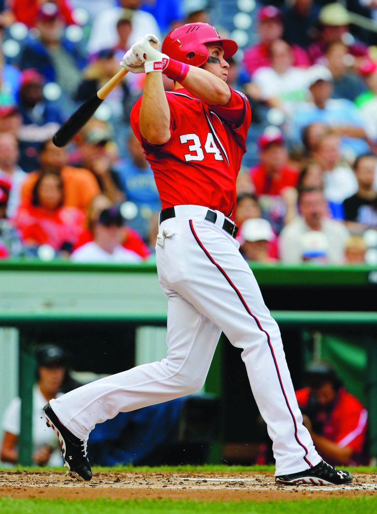Jonathan Ernst/Getty Images
In the second half of the season, Washington Nationals outfielder Bryce Harper is batting .196 with a .595 OPS.