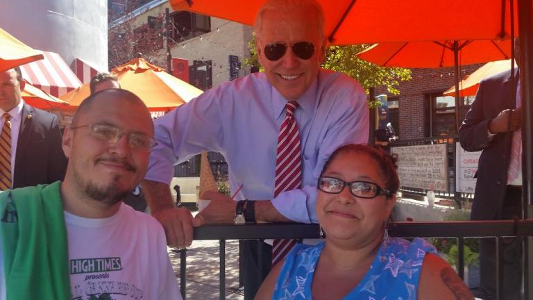 Biden Poses With Man Wearing Pot T-Shirt: ‘I Got High in Colorado’