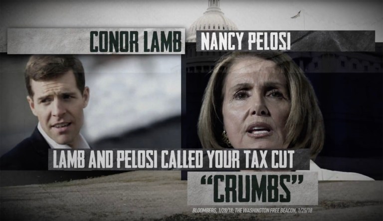 The Conservative Leadership Fund, a super PAC supported by House Speaker Paul Ryan, R-Wis., released an advertisement on Wednesday, a sign of its ongoing spending against Democrat Conor Lamb in the race to fill the vacant 18th congressional district seat in Pennsylvania. The PAC has poured over $2 million to back Republican Rick Saccone. (Screenshot)