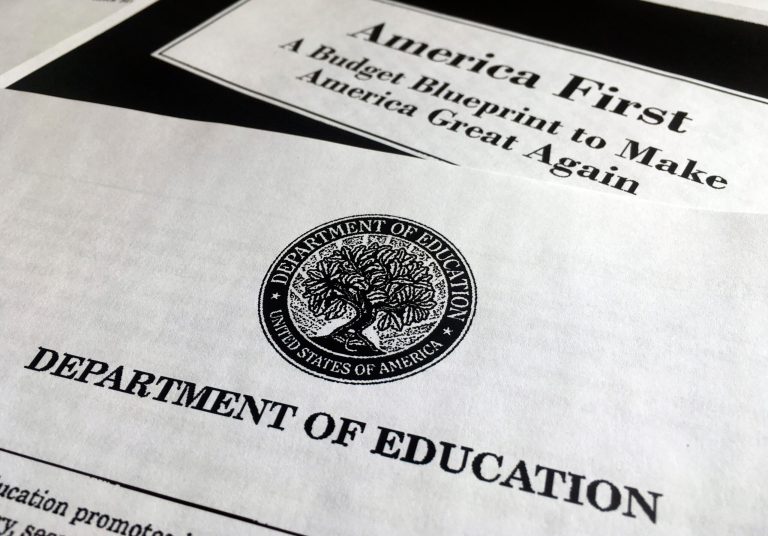 President Trump will nominate Carlos Muniz, a former attorney for former Florida Gov. Jeb Bush, as general counsel at the Education Department, the White House announced Friday evening. (AP Photo/Jon Elswick)