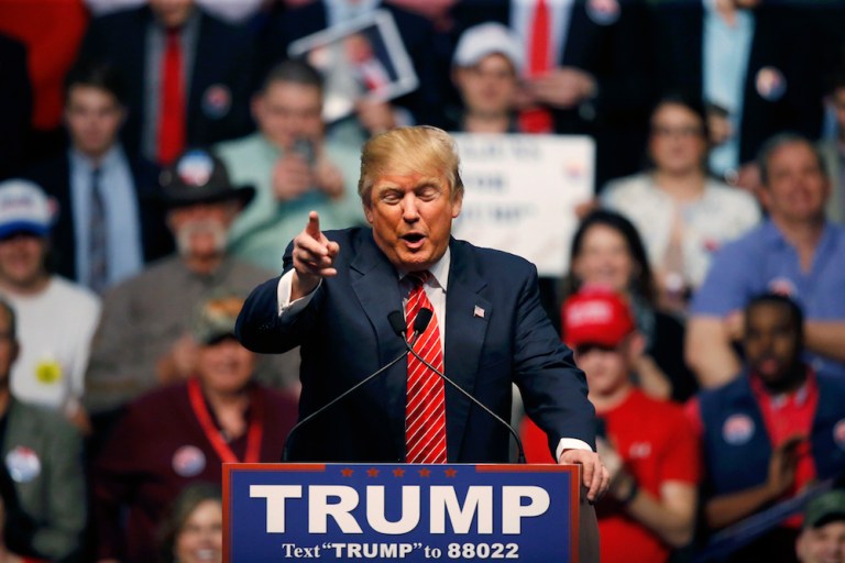 President Trump's provacative behavior has turned many women voters. (AP Photo/Gerald Herbert)