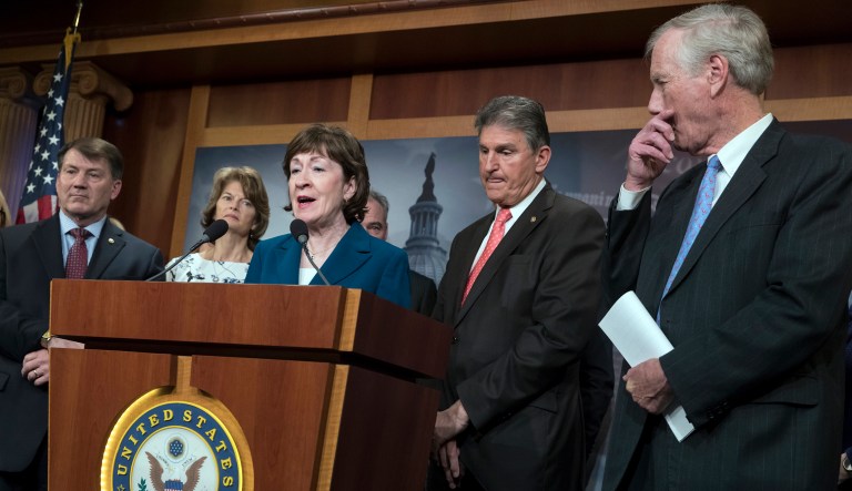 The clean energy package reconciles some of the key provisions from Sens. Lisa Murkowski and Joe Manchinâs sweeping bipartisan energy bill, the American Energy Innovation Act, and House Democratsâ similar Clean Economy Jobs and Innovation Act. 