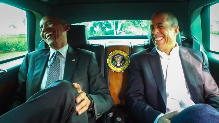 President Obama and Jerry Seinfeld drove a 1963 Corvette Stingray Split Window Coupe around the White House grounds. (Crackle)