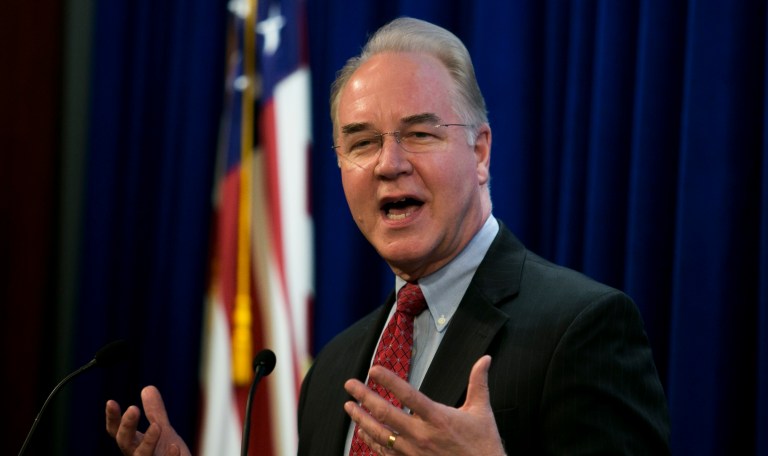 The Senate voted 51-48 Wednesday evening to end debate on President Trump's nominee for Health and Human Services secretary, Rep. Tom Price, R-Ga. (Graeme Jennings/Washington Examiner)