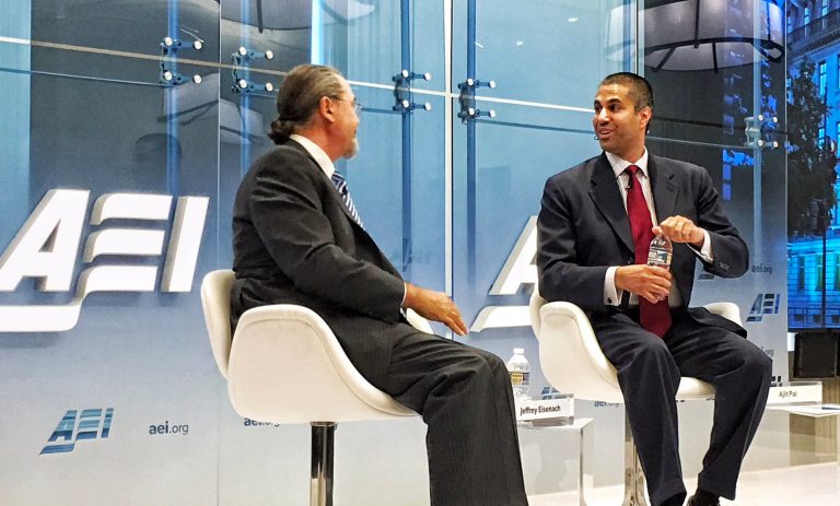 Pai explained that the FCC's goal is to ensure the marketplace benefits public interest — a standard which evaluates impact on both competition and consumers, including whether prices are going down and application and service innovation goes up. (Screengrab/Twitter)