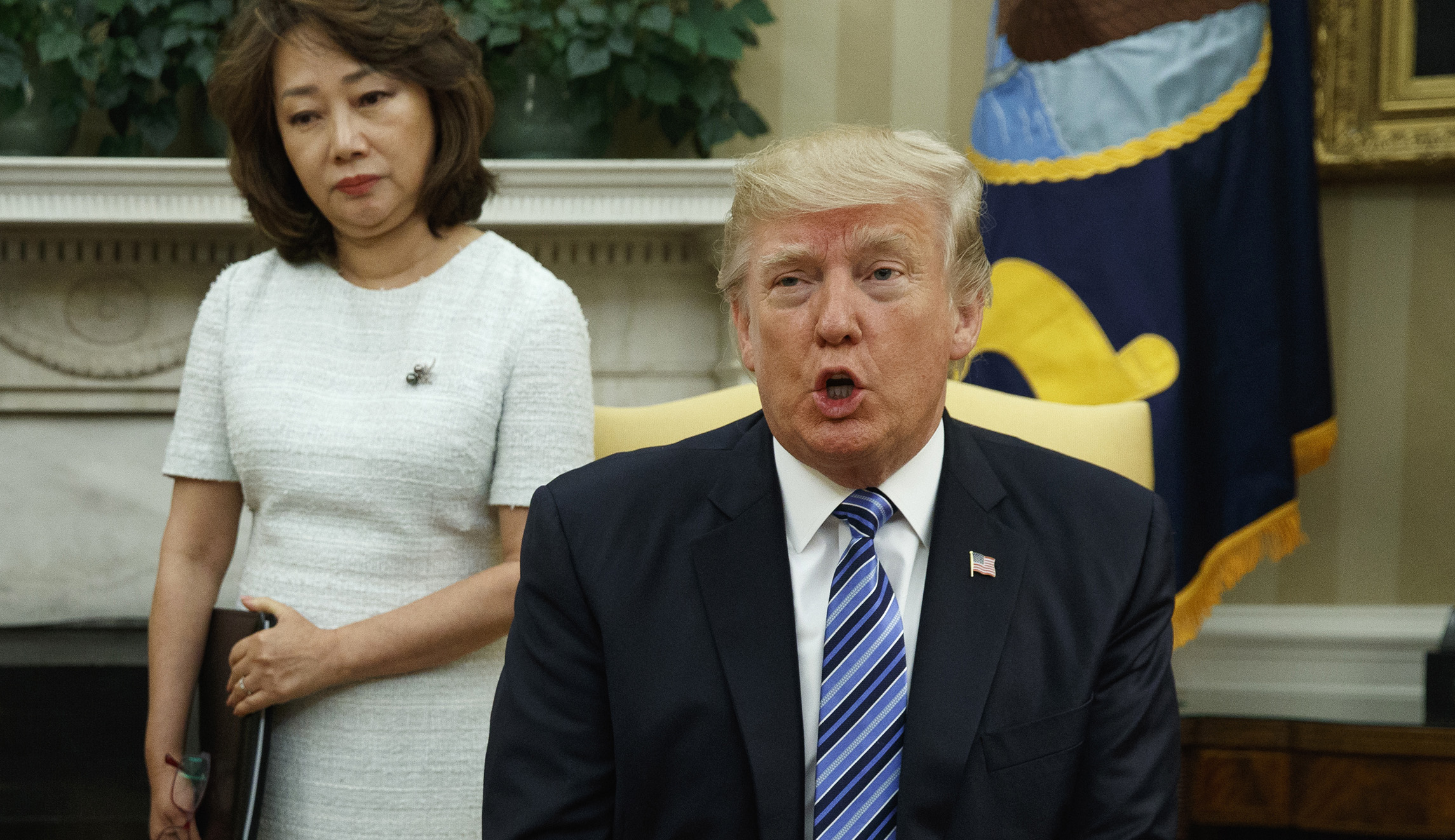 Trump to aggressive reporters in Oval Office: ‘You guys are getting worse’
