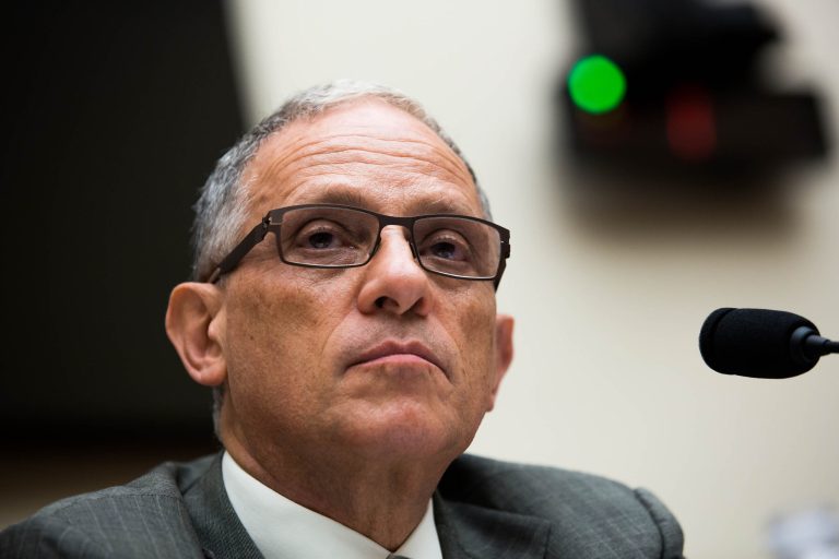 Chairman and President of the Export-Import Bank Fred Hochberg while testifying on the Export-Import bank's reauthorization request. (Graeme Jennings/Washington Examiner)