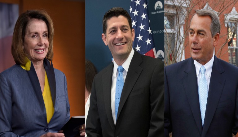 By changing the dress code and adding a ladies' room, they definitely did more than Nancy Pelosi. (AP)