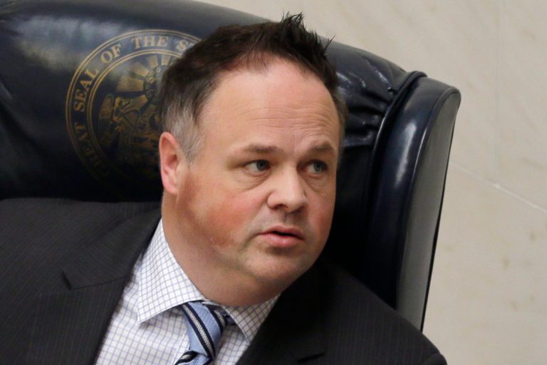 Arkansas Lt. Gov. Mark Darr, a Republican, appeared Wednesday, Dec. 18, before the Arkansas Ethics Commission, to face allegations he improperly spent $44,000 from his campaign and office accountsr. (AP/Danny Johnston)