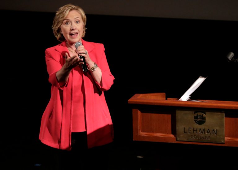 Former Secretary of State Hillary Clinton said Sunday that she knows how difficult it is 